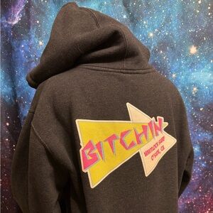 Bitchin’ Black Hoodie with Graphic Print